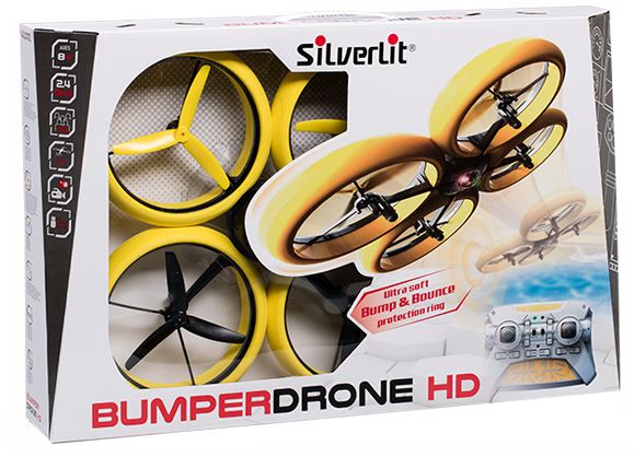 SilverLit Bumper Drone Incassable avec caméra HD Couleur Jaune 